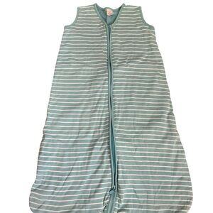 Hanna Andersson Teal and White Striped Sleep Sack